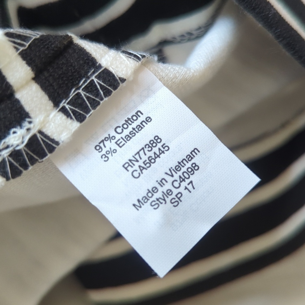 J. Crew Striped Sleeveless Daybreak Black and White Striped Dress - Picture 8 of 8